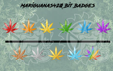 Mariguanas420 Bit Badges